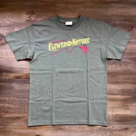 Flower and Nature S/S tee  " light olive"