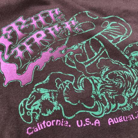 The THREE US tour S/S tee  "dark choco"