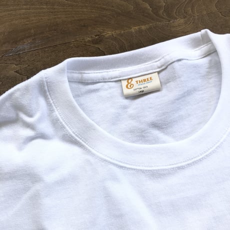 THREE logo S/S  pocket tee