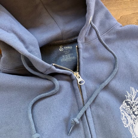 Indiana ferox full zip hoodie "stone blue"