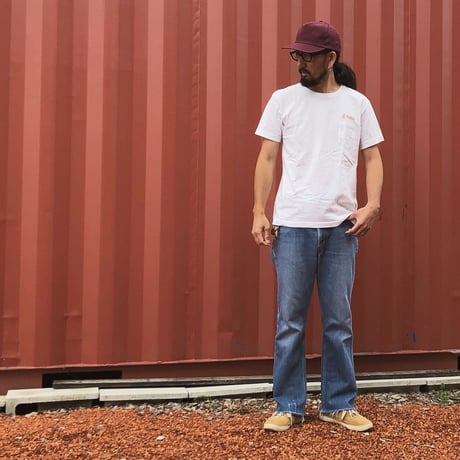 THREE logo S/S  pocket tee