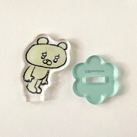 ぎゅうにゅう のぞくくまちび アクリルスタンド