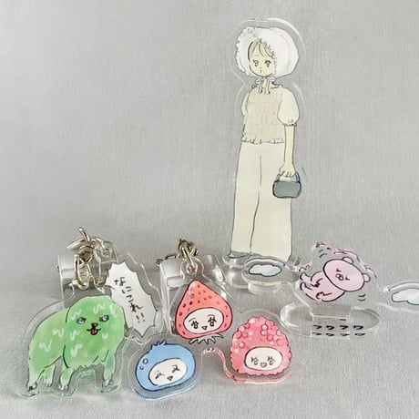 ぎゅうにゅう アクリルスタンド おしゃれな帽子