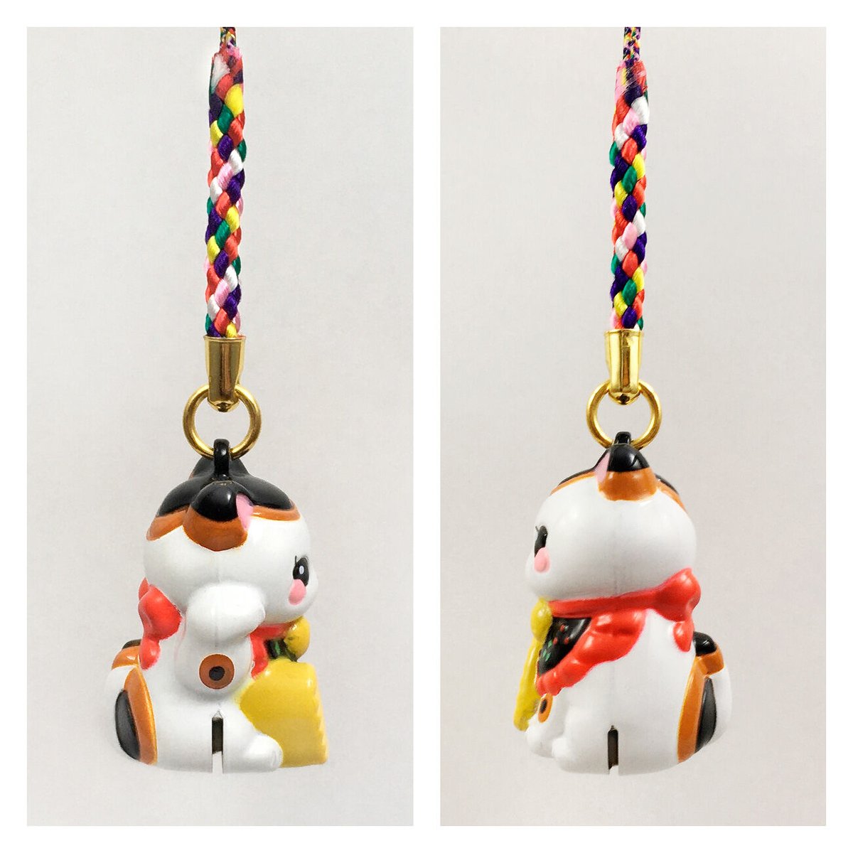 3月のライオン　リスポッケ先生　根付鈴 3月のライオン」リスポッケ先生&いちごちゃん根付鈴 原画と鈴の