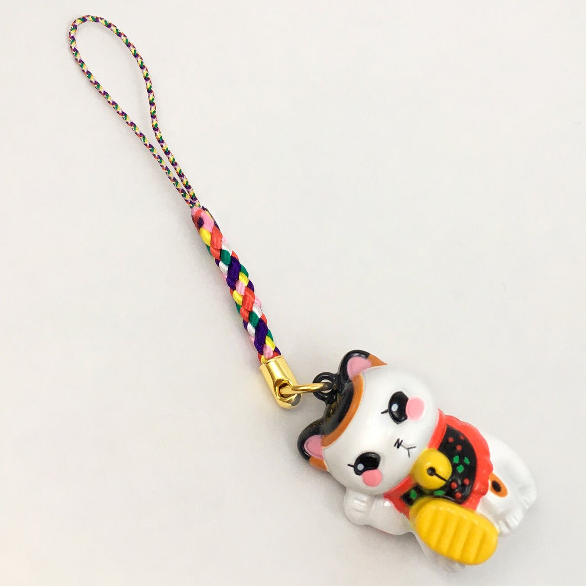 3月のライオン　リスポッケ先生　根付鈴 3月のライオン」リスポッケ先生&いちごちゃん根付鈴 原画と鈴の