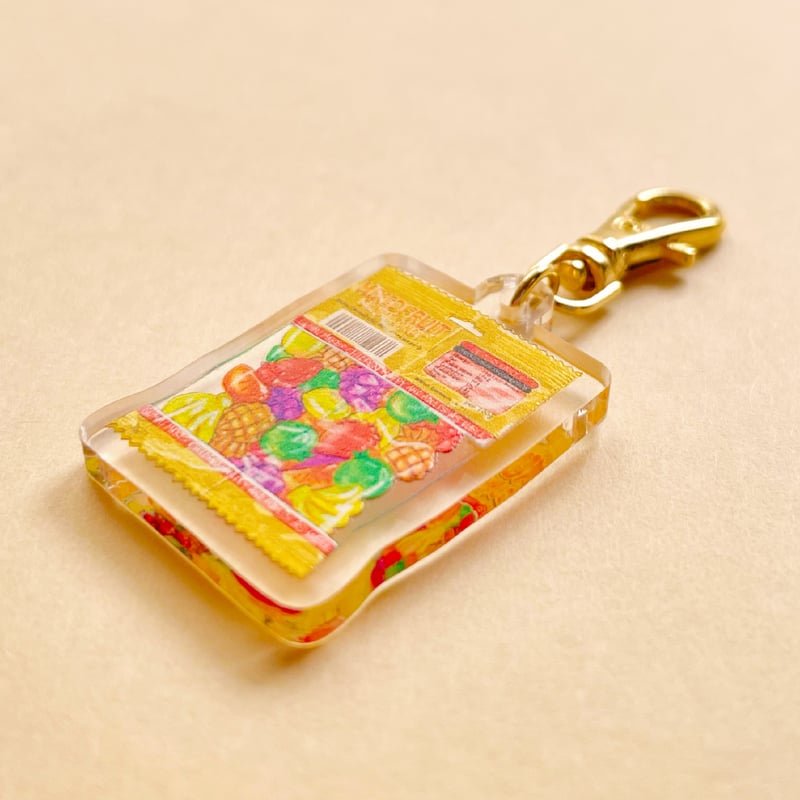 クニシゲリエ フルーツグミ キーチェーン ゴールドver | EMICE