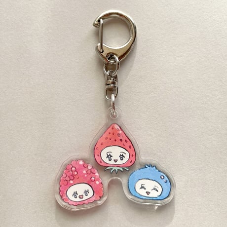 ぎゅうにゅう アクリルキーホルダー ベリーのこ