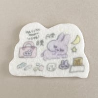 ぎゅうにゅう フェルトステッカー カワイイくじ