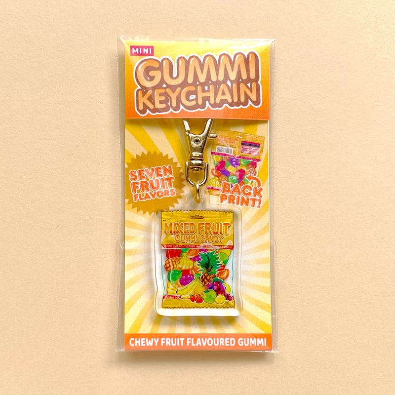 クニシゲリエ フルーツグミ キーチェーン ゴールドver | EMICE