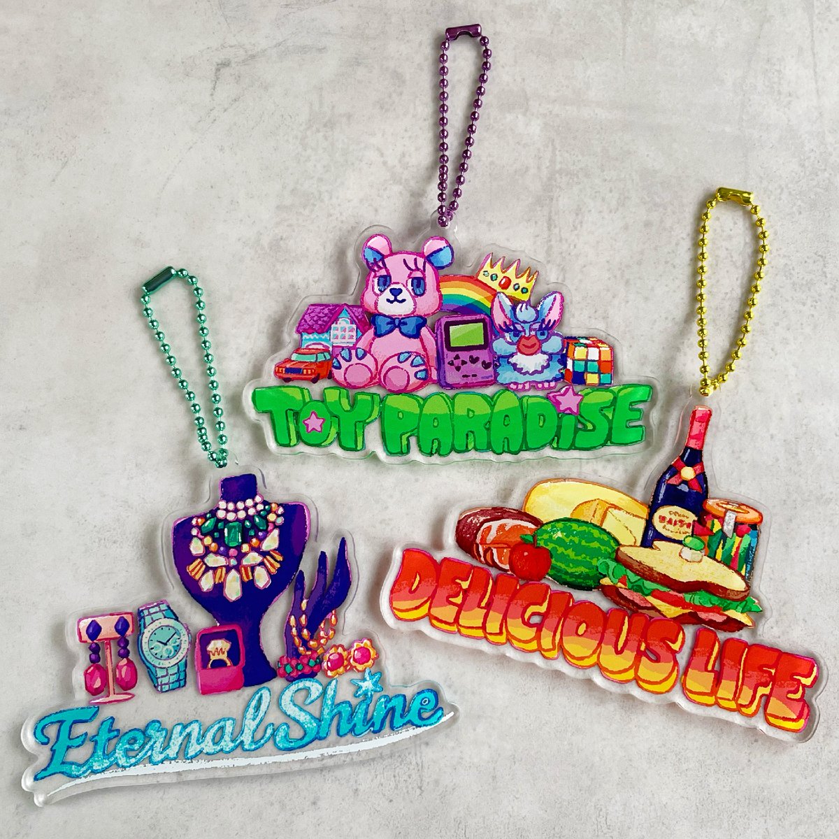 アクリルキーホルダーE クニシゲリエ ショッピングモールアクリルキーホルダー エターナル