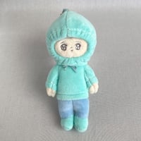 ぎゅうにゅう パーカーのこ ぬいぐるみキーホルダー