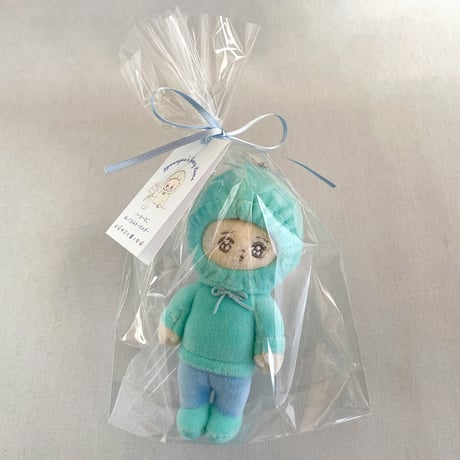 ぎゅうにゅう パーカーのこ ぬいぐるみキーホルダー