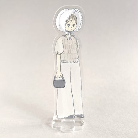 ぎゅうにゅう アクリルスタンド おしゃれな帽子