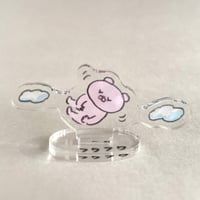 ぎゅうにゅう アクリルスタンド 瞑想するこぐま