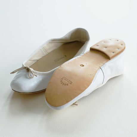 Porselli　ポルセリ　バレエシューズ　ホワイト　ハンドメイド　国内正規品