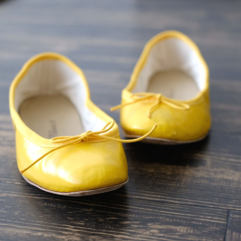 porselli ポルセリ バレエシューズ イエロー ハンドメイド 国内正規品