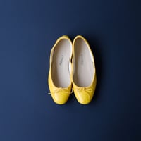 porselli　ポルセリ　バレエシューズ　イエロー　ハンドメイド　国内正規品
