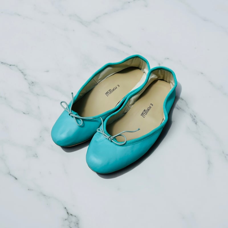 【美品】ポルセリ　バレエシューズ　37 ポルセリ キャメル バレエシューズ No.37 Cammello | porsellina