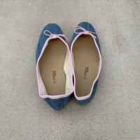 Porselli ポルセリ バレエシューズ ミントグリーン ハンドメイド 国内