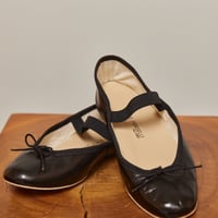 Porselli ポルセリ バレエシューズ アニマル×ブラック