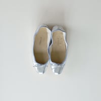 Porselli　ポルセリ　バレエシューズ　シルバー　ハンドメイド　国内正規品