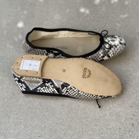Porselli　ポルセリ　バレエシューズ　スネーク　ハンドメイド　国内正規品