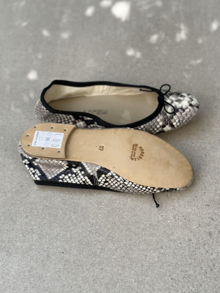 PORSELLI バレエシューズ bronze 38 PORSELLI バレエシューズ bronze 38