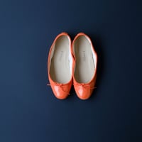 Porselli　ポルセリ　バレエシューズ　オレンジ　ハンドメイド　国内正規品