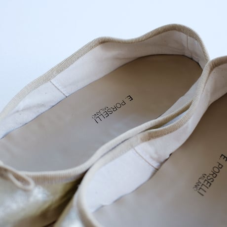 Porselli　ポルセリ　バレエシューズ　ゴールド　ハンドメイド　国内正規品
