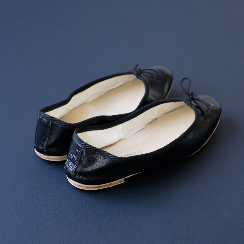 Porselli ポルセリ バレエシューズ ブラック | porselli