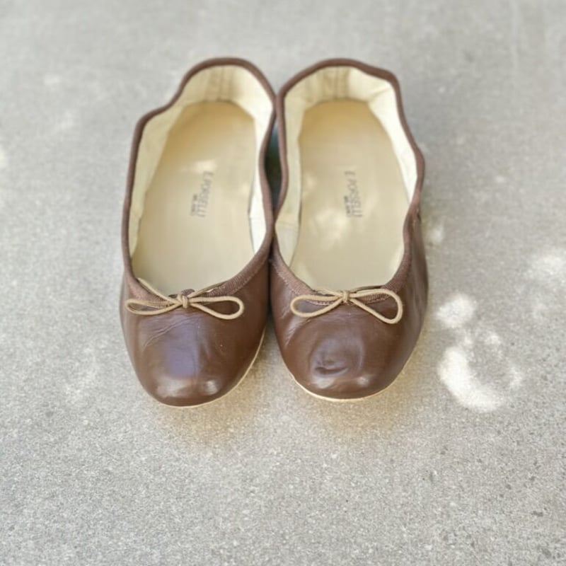 Porselli ポルセリ バレエシューズ ブラウン ハンドメイド 国内 Porselli ポルセリ バレエシューズ ブラウン ハンドメイド 国内