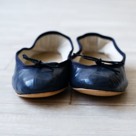 Porselli　ポルセリ　バレエシューズ　ネイビー　ハンドメイド　国内正規品