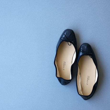 Porselli　ポルセリ　バレエシューズ　ネイビー　ハンドメイド　国内正規品