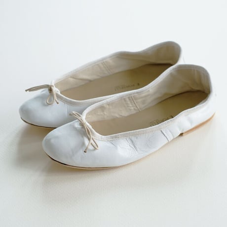 Porselli　ポルセリ　バレエシューズ　ホワイト　ハンドメイド　国内正規品