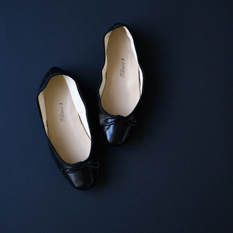 ポルセリ35ブラック ポルセリ35ブラック Porselli ポルセリ バレエシューズ ブラック