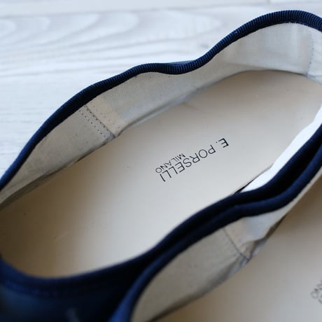Porselli　ポルセリ　バレエシューズ　ネイビー　ハンドメイド　国内正規品