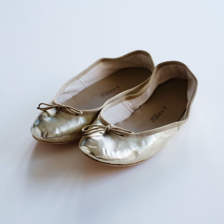 Porselli　ポルセリ　バレエシューズ　ゴールド　ハンドメイド　国内正規品