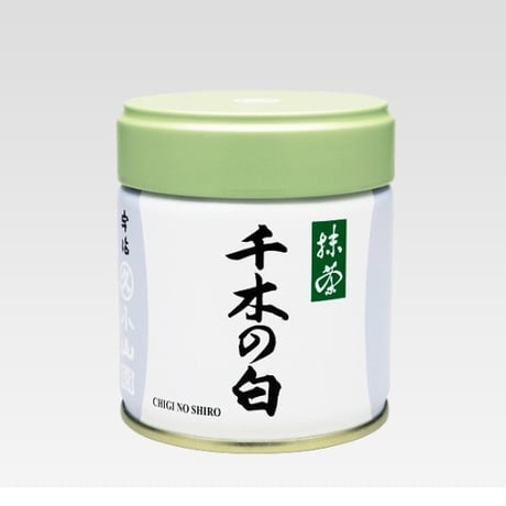 ＜ 抹茶＞　千木の白（ちぎのしろ） 40ｇ缶（丸久小山園）