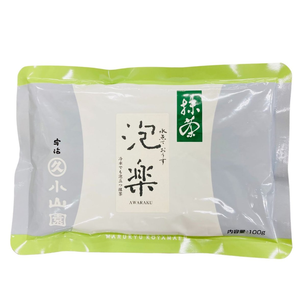 抹茶＞ 水点ておうす 泡楽（あわらく） 100g 袋入り（丸久小山園