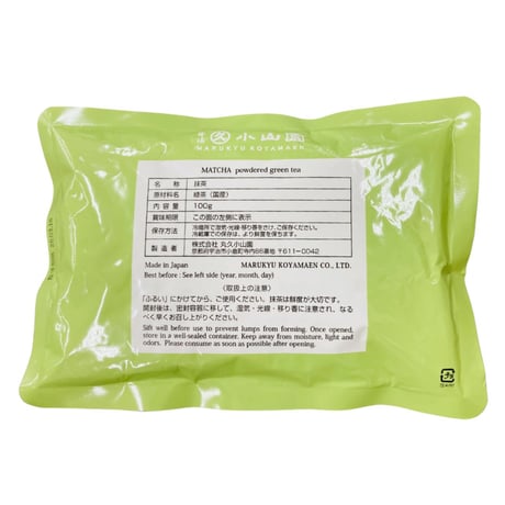 ＜ 抹茶＞　水点ておうす 涼雲（すずくも） 100ｇ 袋入り（丸久小山園）