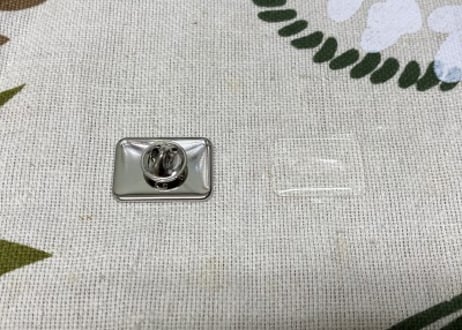 ピンバッチパーツ　長方形24×17mm