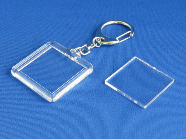 KK33 角型小 透明アクリルキーホルダー | J-MINT.STORE