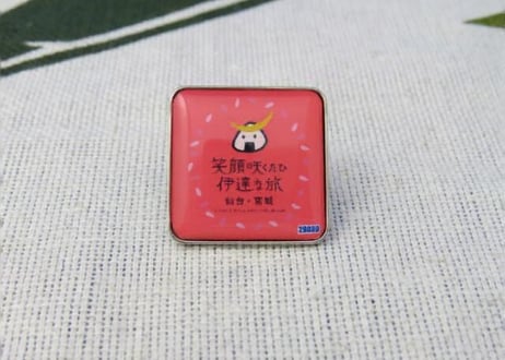 ピンバッチ製作　正方形22×22mm