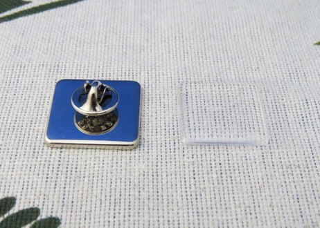 ピンバッチパーツ　正方形22×22mm