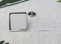 ピンバッチパーツ　正方形22×22mm