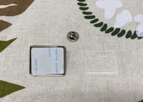 ピンバッチパーツ　長方形30×25mm
