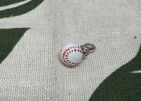 スポーツマスコットチャーム　野球ボール