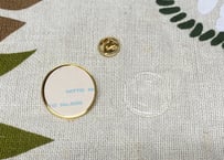 ピンバッチパーツ　丸形25mmゴールド