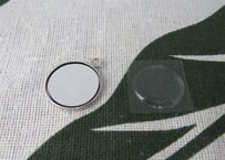 メタルキーホルダー　丸形20mm　20個セット