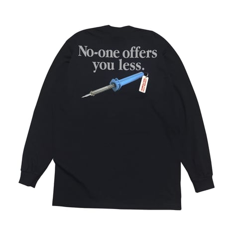 “Solderring iron” L/S TEE BLACK